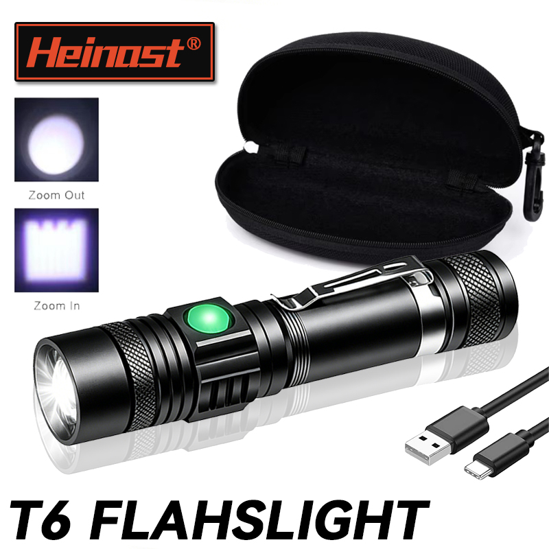 Outdoor Adventure Travel - T6 LED Rechargeable Flashlight,18650 Zoomable Torch,