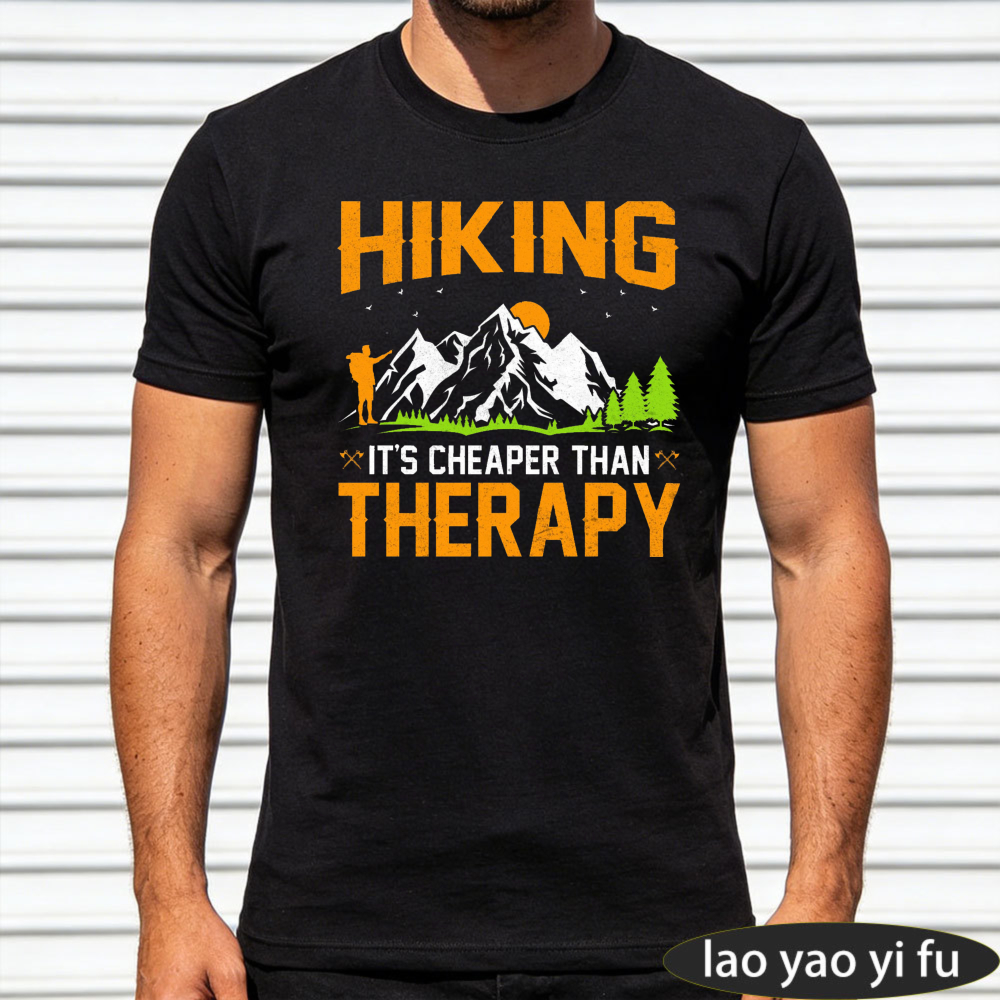 Hiking Therapy Men T-Shirt Cot – обзор и цена Outdoor Adventure Therapy