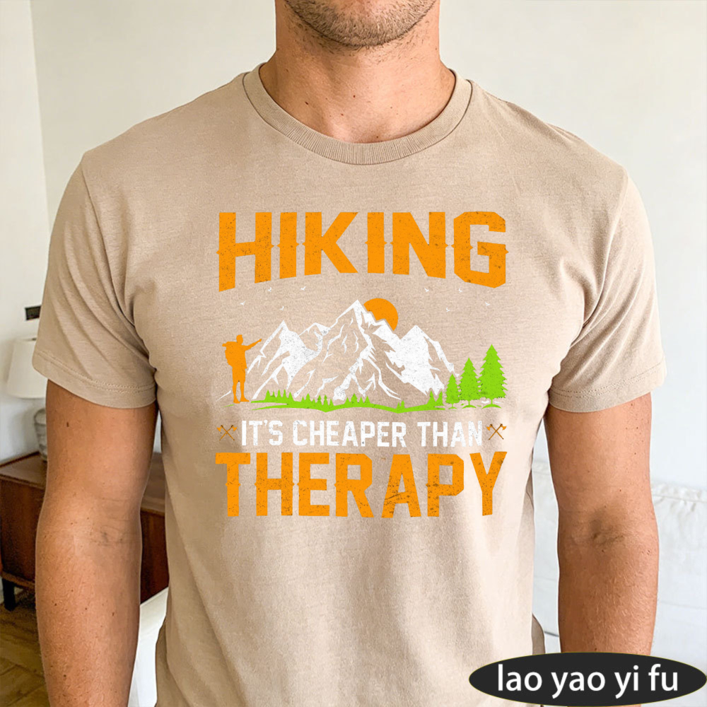Hiking Therapy Men T-Shirt Cot – обзор и цена Outdoor Adventure Therapy