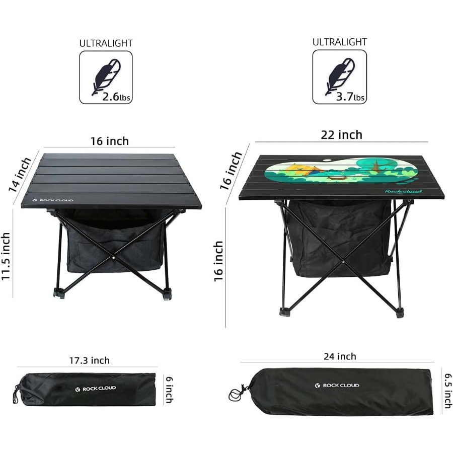 Ultralight Aluminum Portable C – обзор и цена Outdoor Adventure Table With Storage