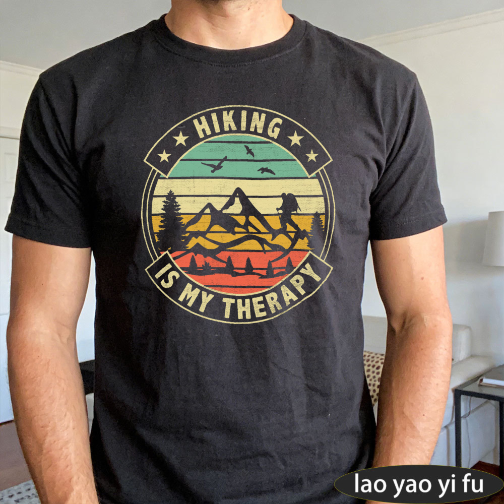 Hiking Is My Therapy Men T-Shi – обзор и цена Outdoor Adventure Therapy