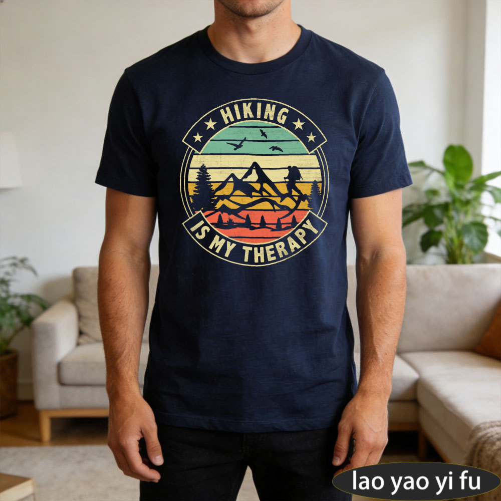 Hiking Is My Therapy Men T-Shi – обзор и цена Outdoor Adventure Therapy