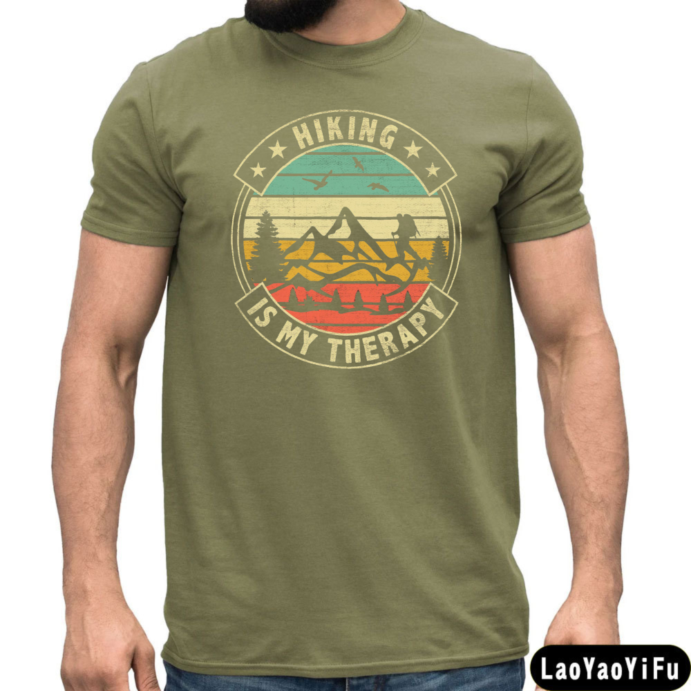 Hiking Is My Therapy Men T-Shi – обзор и цена Outdoor Adventure Therapy