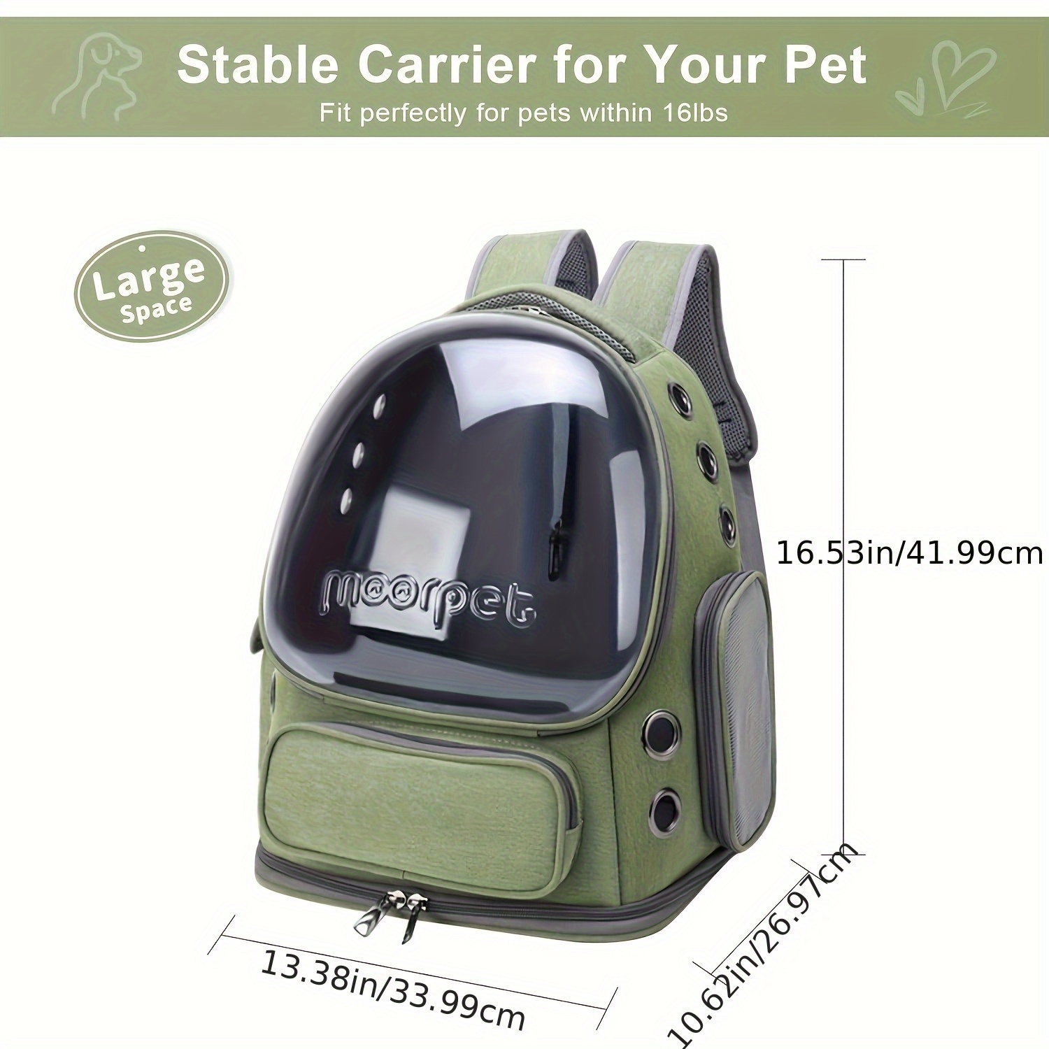 Breathable Pet Backpack, for c – обзор и цена Outdoor Adventure And Travel
