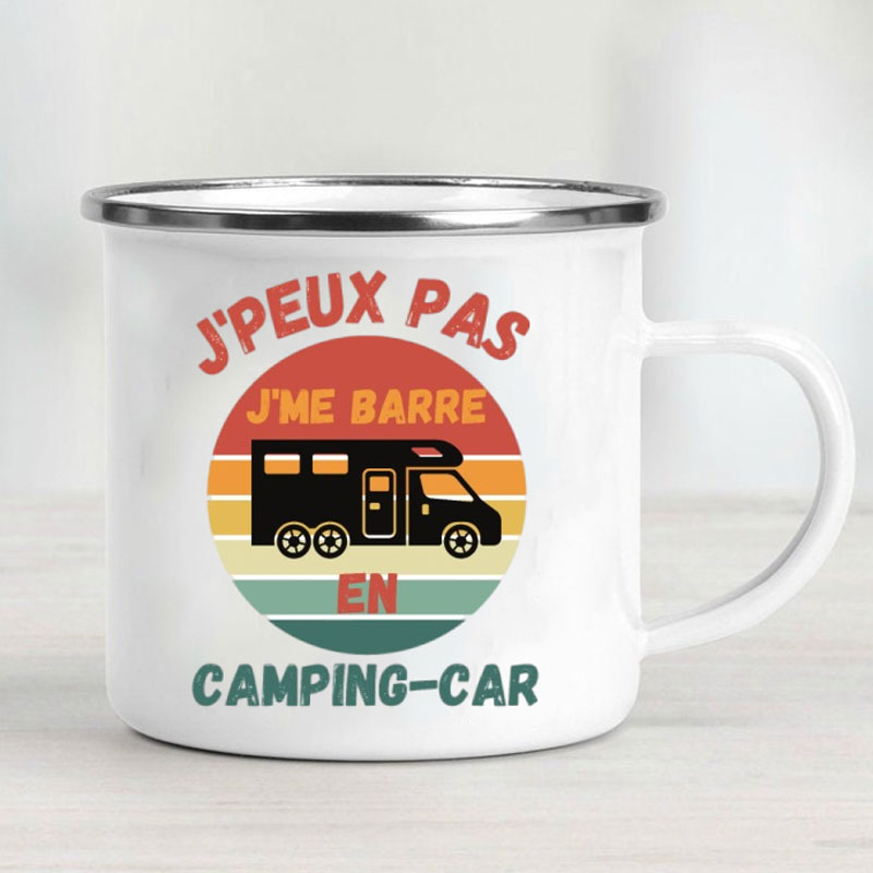 Camping Car Enamel Mug Adventu – обзор и цена Outdoor Adventure And Travel
